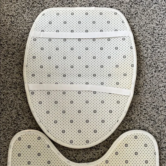 Home Sweet Home Floral Bathroom Rug Set - Neutral Tan & Cream - Picture 4 of 6